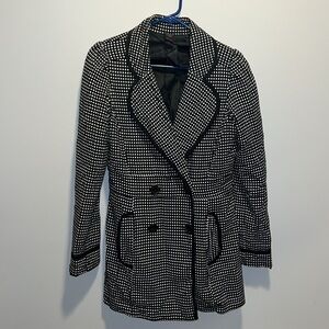 Black and white polka dot jacket